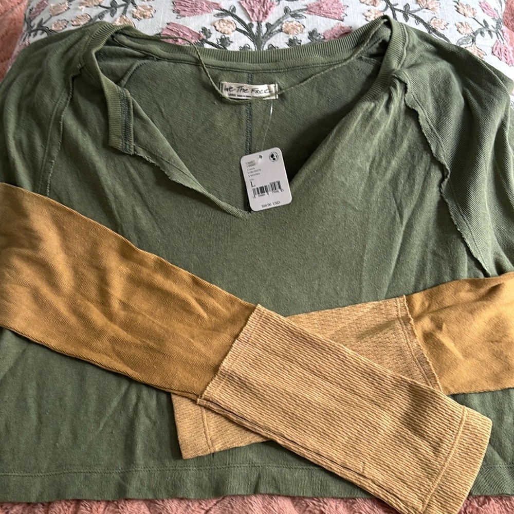 NWT Free People crop sweater L